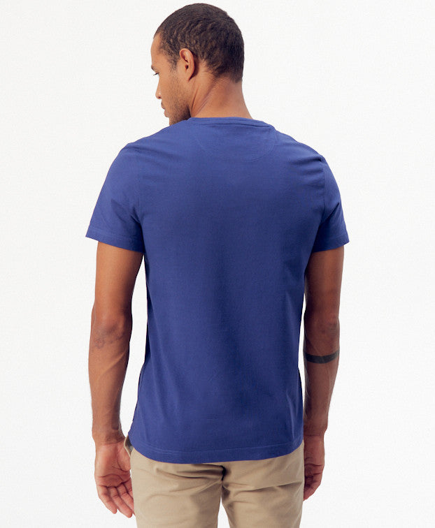 T-shirt Vélo bleu coton bio